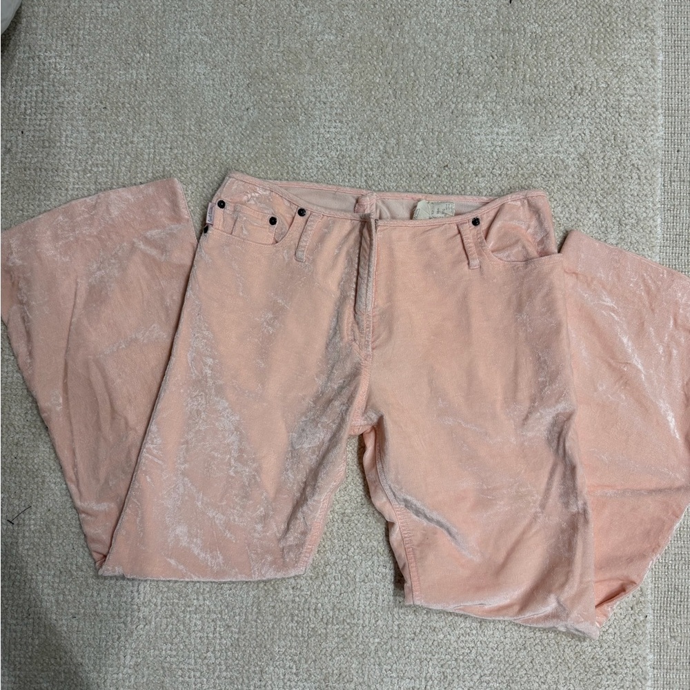 Paul Smith Pink Velvet Flared Pants